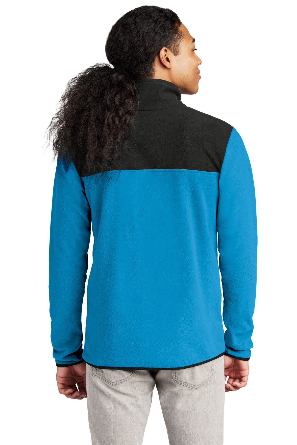 The North Face Glacier 1/4-Zip Fleece - Hero Blue/ TNF Black
