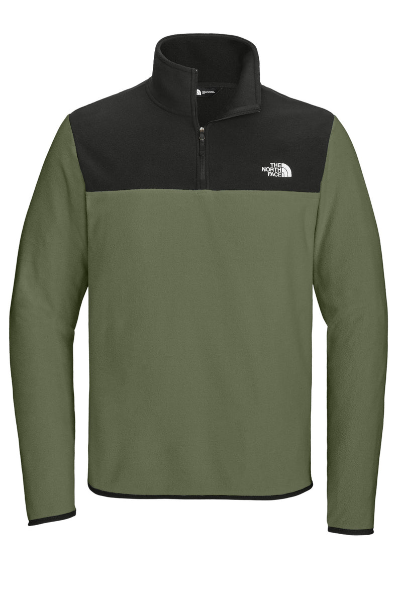 The North Face Glacier 1/4-Zip Fleece - New Taupe Green/ TNF Black