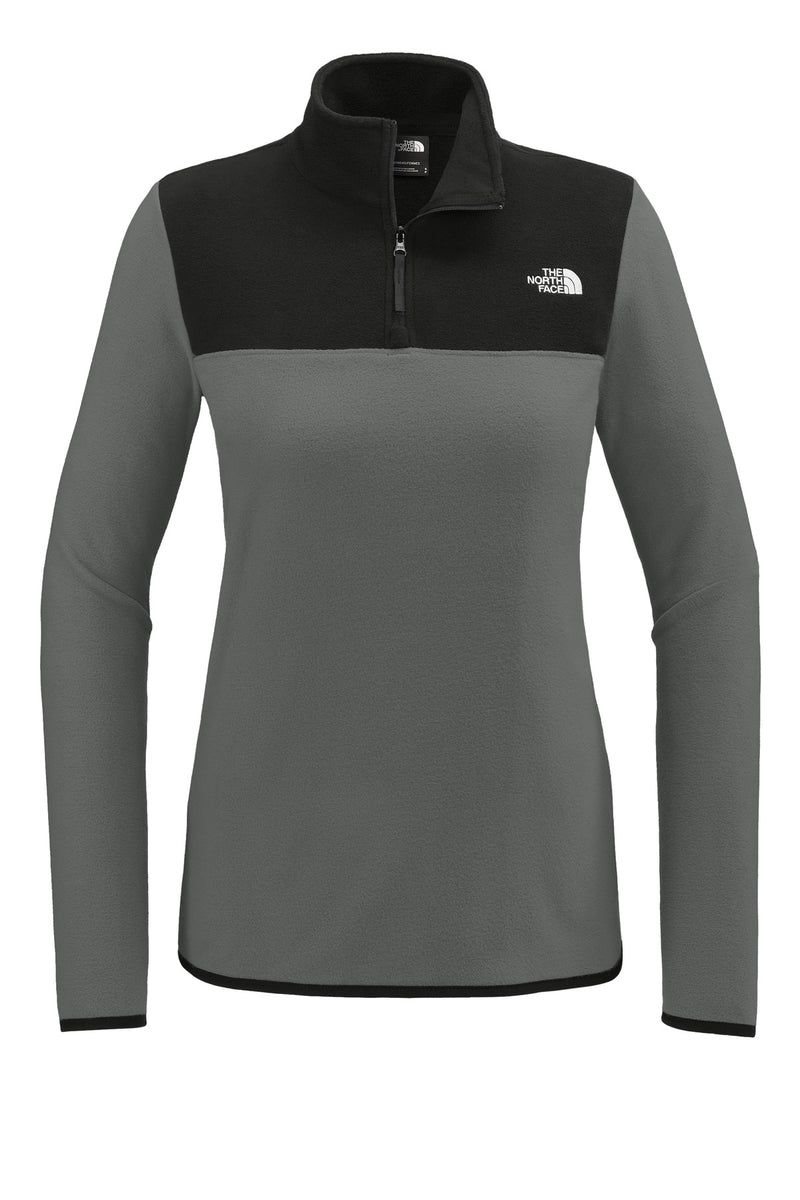 The North Face Women's Glacier 1/4-Zip Fleece - Asphalt Grey/ TNF Black
