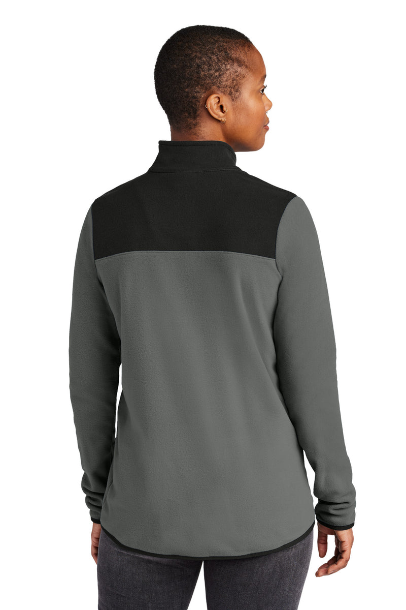 The North Face Women's Glacier 1/4-Zip Fleece - Asphalt Grey/ TNF Black