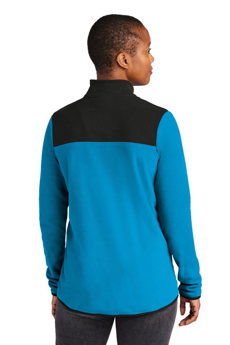 The North Face Women's Glacier 1/4-Zip Fleece - Hero Blue/ TNF Black