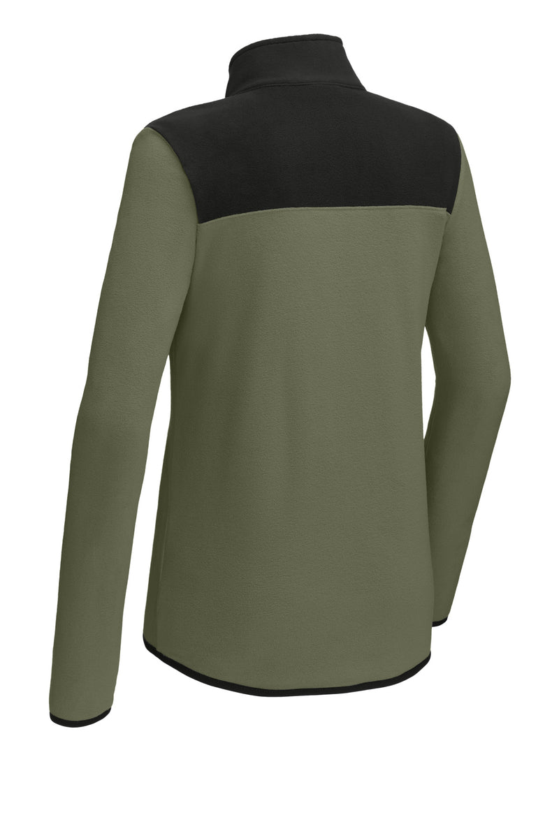 The North Face Women's Glacier 1/4-Zip Fleece - New Taupe Green/ TNF Black