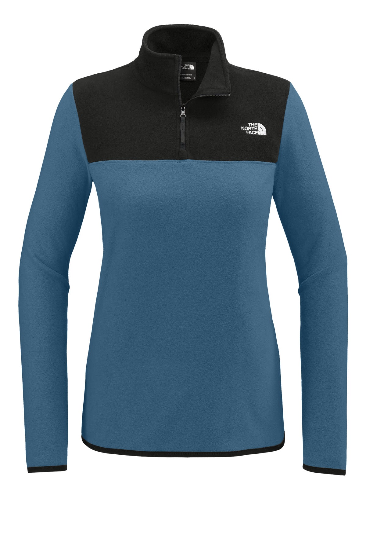 The North Face Women's Glacier 1/4-Zip Fleece - Shady Blue/ TNF Black
