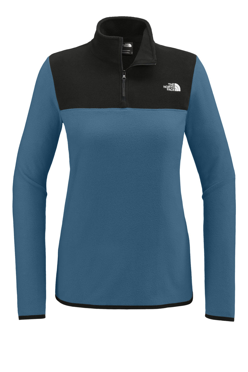 The North Face Women's Glacier 1/4-Zip Fleece - Shady Blue/ TNF Black