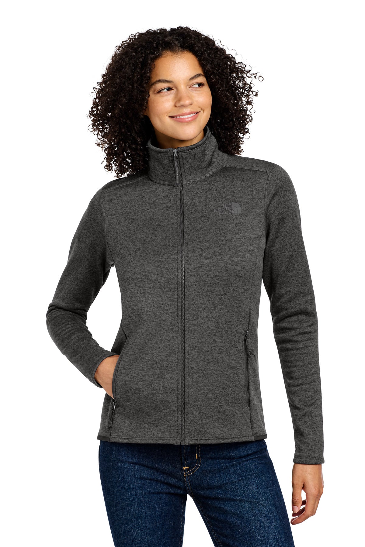 The North Face  Women's Skyline Full-Zip Fleece Jacket - TNF Dark Grey Heather