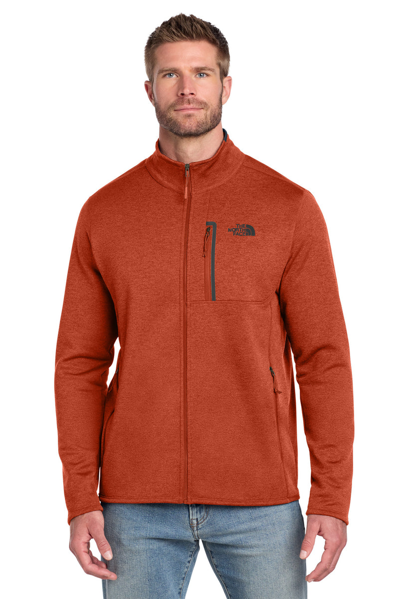 The North Face Skyline Full-Zip Fleece Jacket - Zion Orange Heather/ Urban Navy