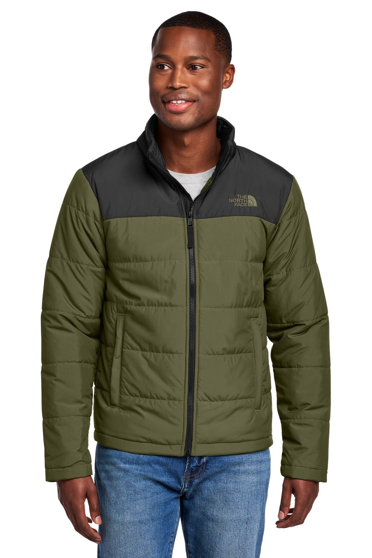 The North Face Chest Logo Everyday Insulated Jacket - Burnt Olive Green
