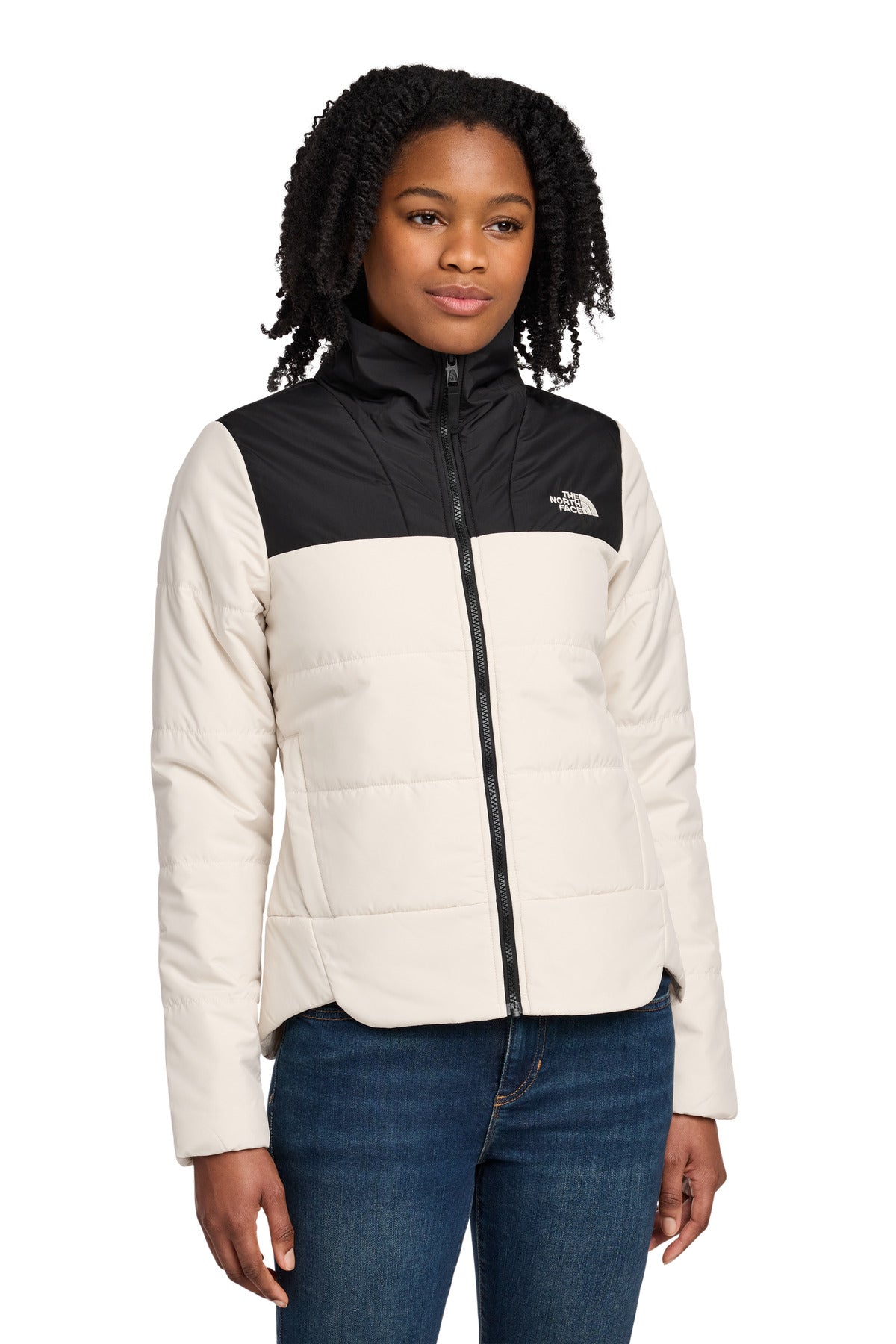 The North Face Women's Chest Logo Everyday Insulated Jacket - Vintage White