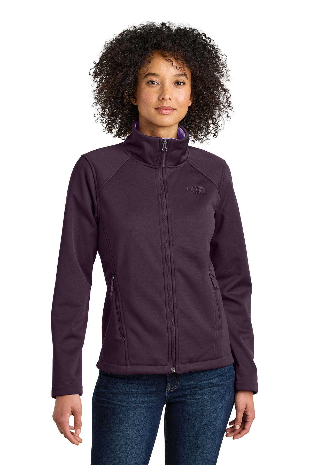 The North Face Women's Chest Logo Ridgewall Soft Shell Jacket - TNF Blackberry Wine