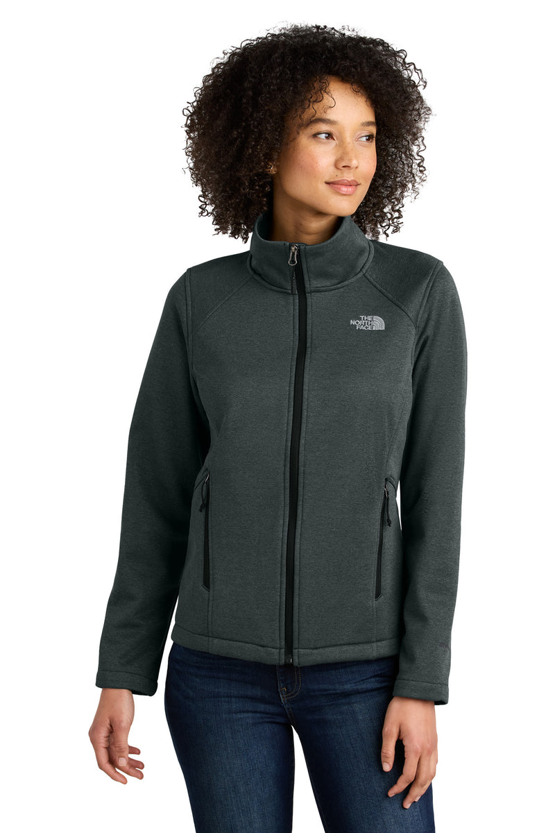 The North Face Women's Chest Logo Ridgewall Soft Shell Jacket - TNF Dark Grey Heather