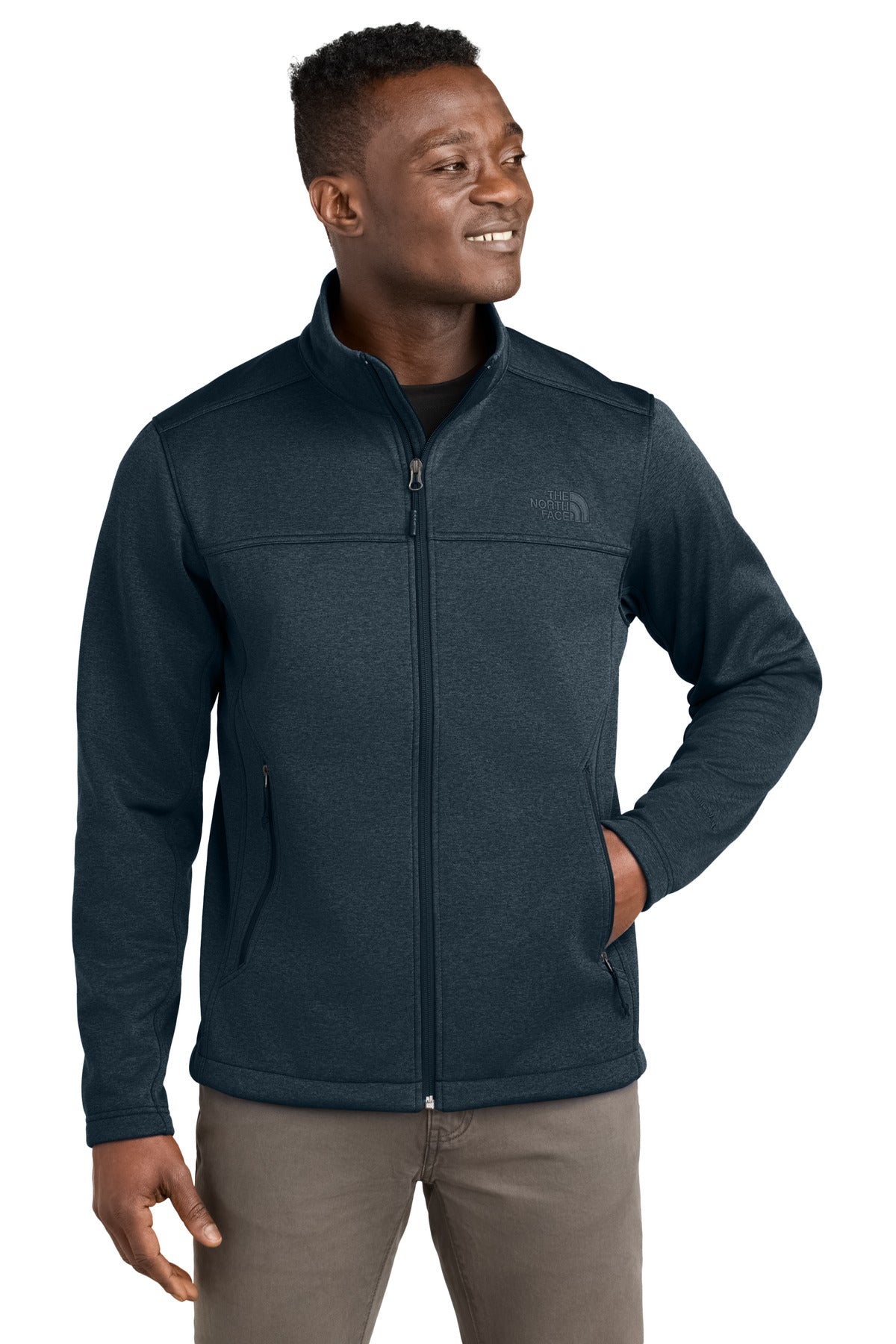 The North Face Chest Logo Ridgewall Soft Shell Jacket - Urban Navy Heather