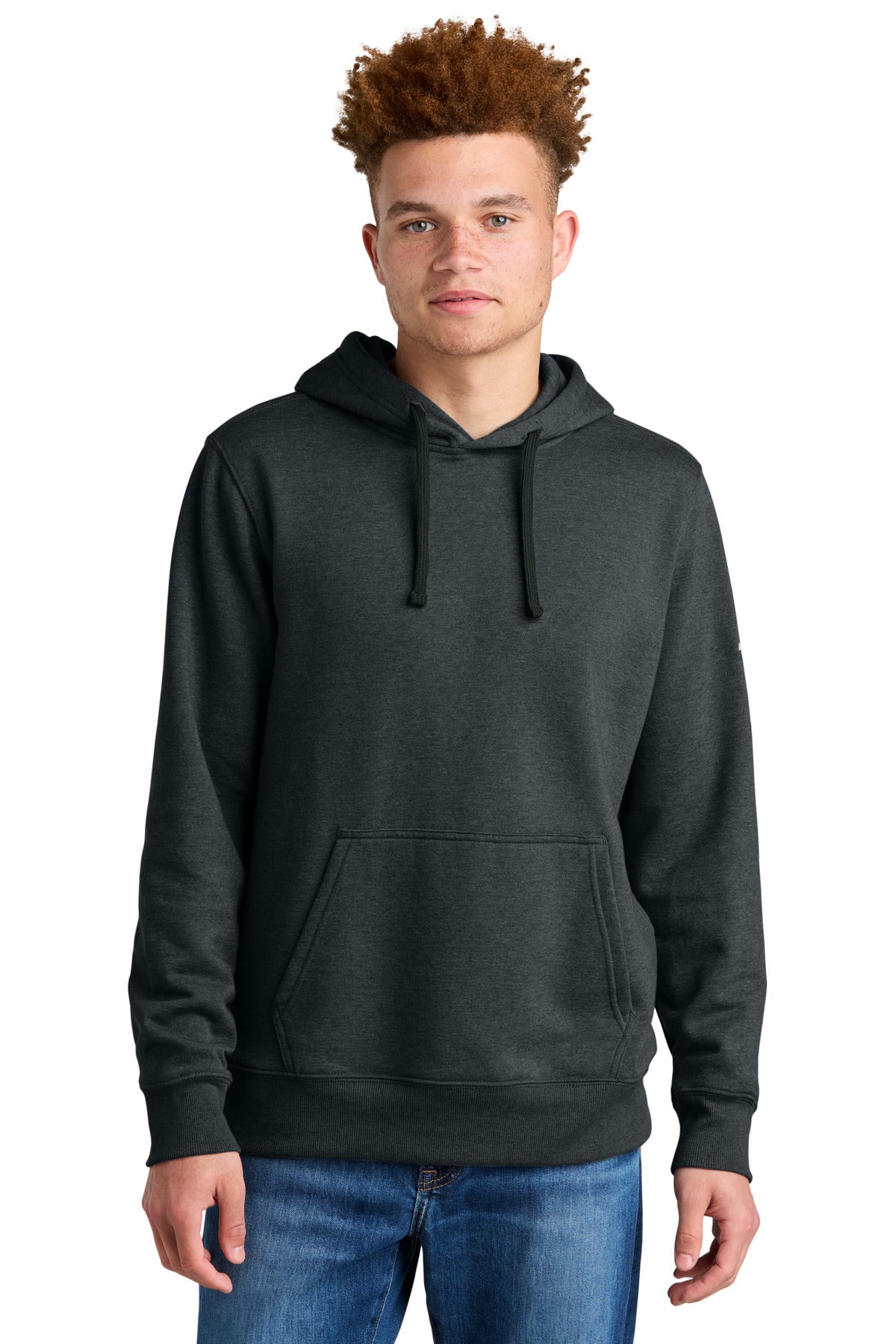 The North Face Sleeve Logo Pullover Hoodie - TNF Black Heather