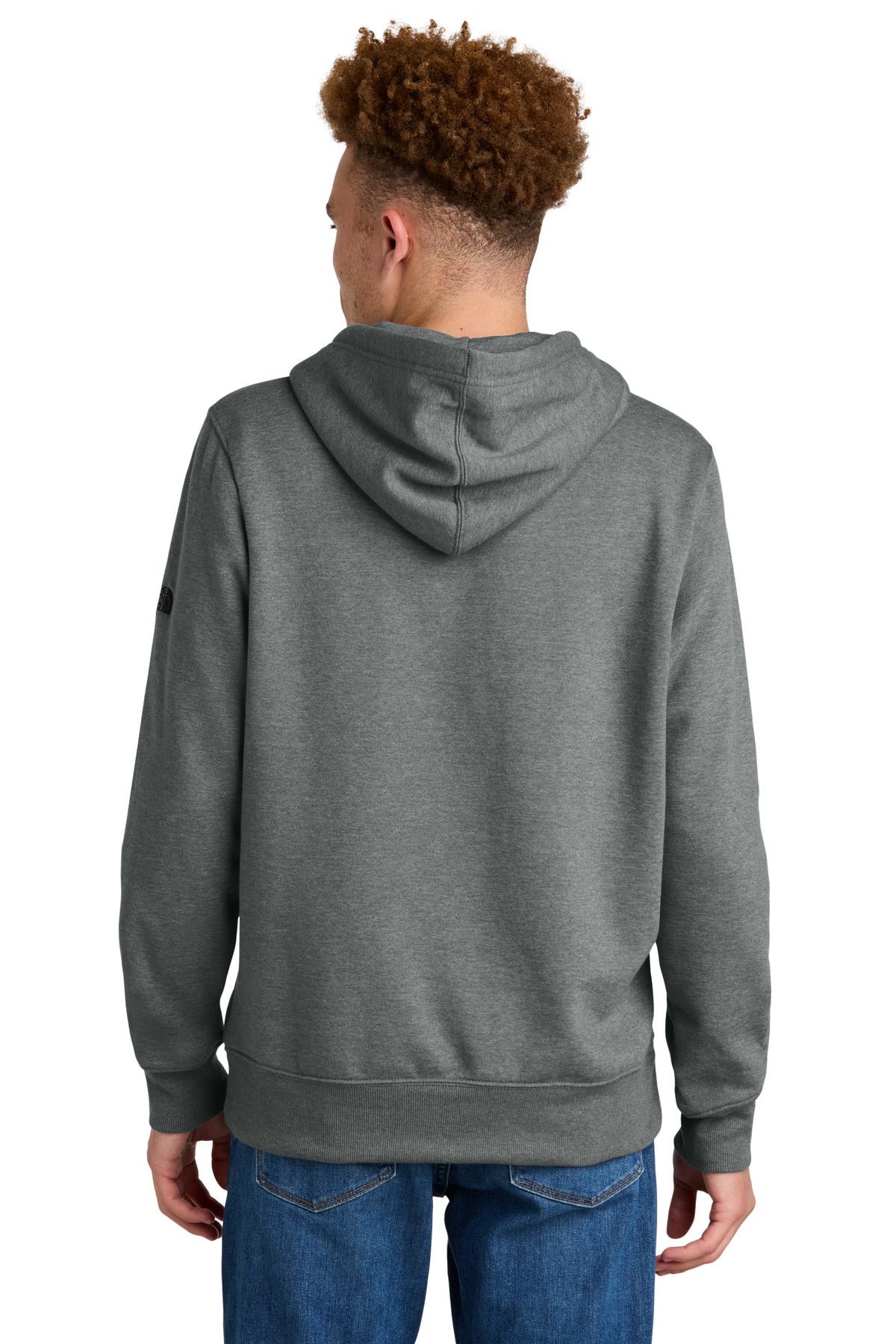 The North Face Sleeve Logo Pullover Hoodie - TNF Medium Grey Heather