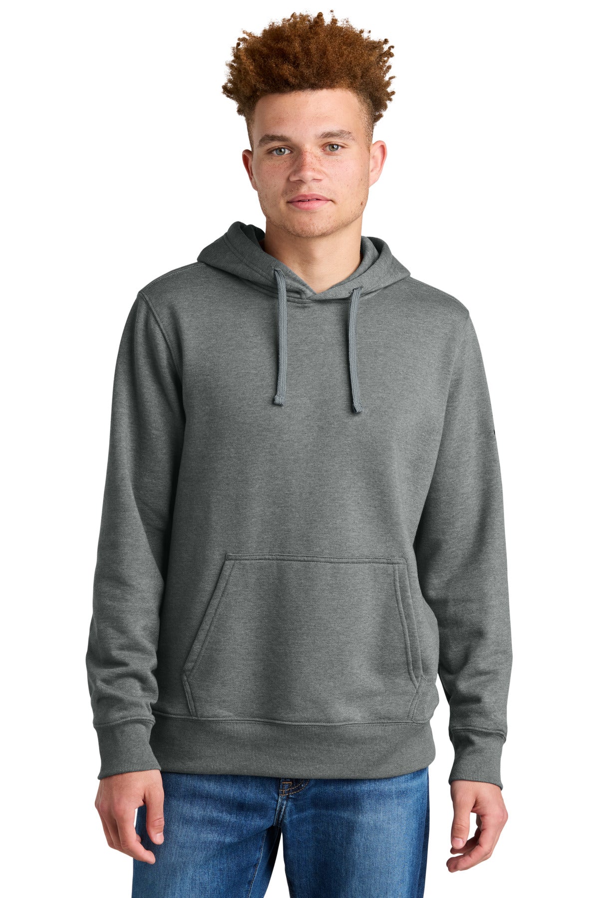 The North Face Sleeve Logo Pullover Hoodie - TNF Medium Grey Heather