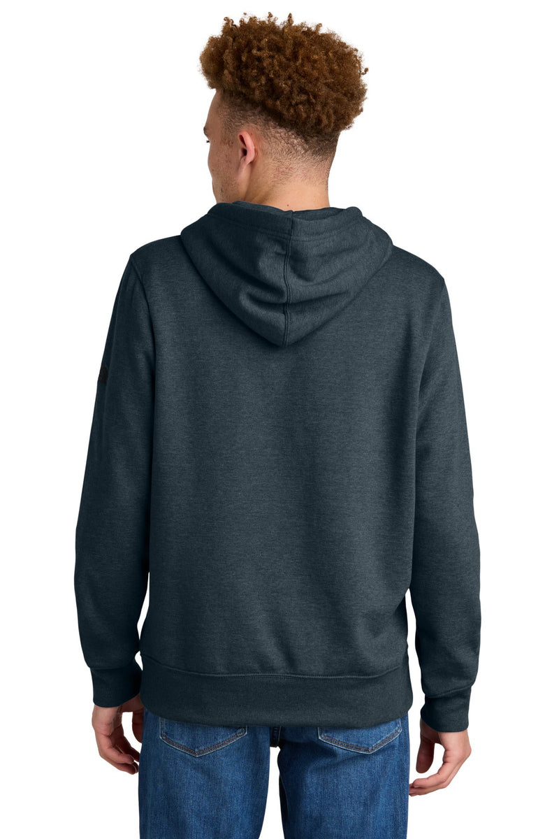 The North Face Sleeve Logo Pullover Hoodie - Urban Navy Heather model back