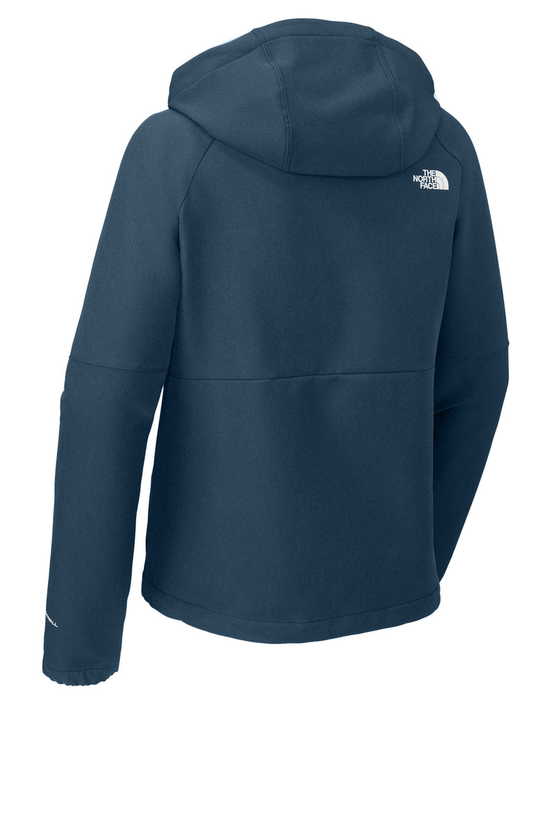 The North Face Women's Barr Lake Hooded Soft Shell Jacket - Shady Blue Dark Heather
