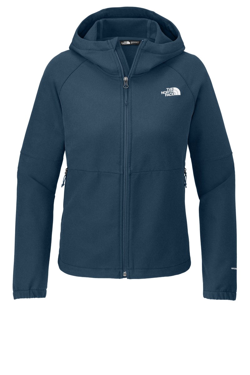 The North Face Women's Barr Lake Hooded Soft Shell Jacket - Shady Blue Dark Heather