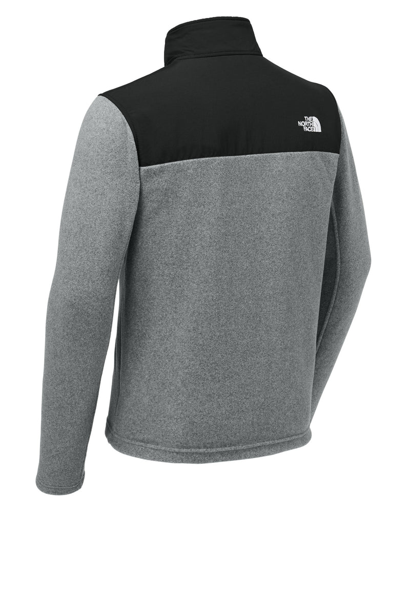 The North Face Highest Peak Full-Zip Fleece Jacket - TNF Medium Grey Heather/ TNF Black