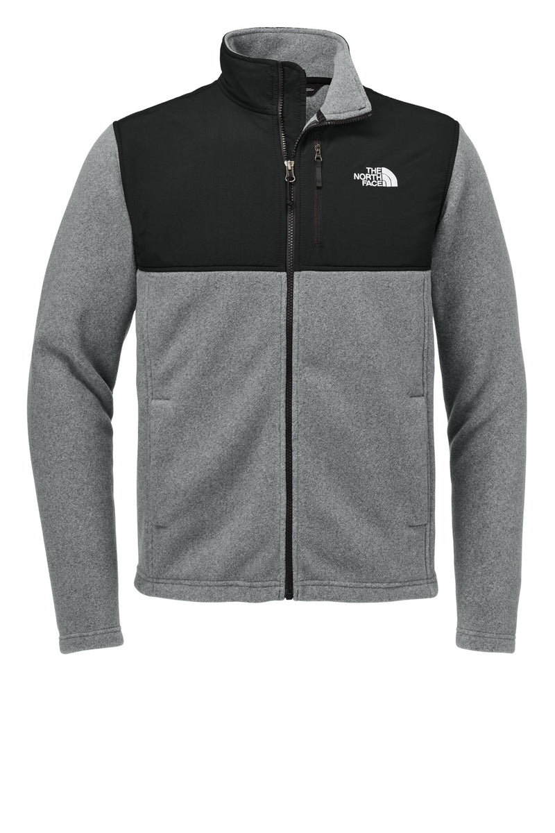 The North Face Highest Peak Full-Zip Fleece Jacket - TNF Medium Grey Heather/ TNF Black