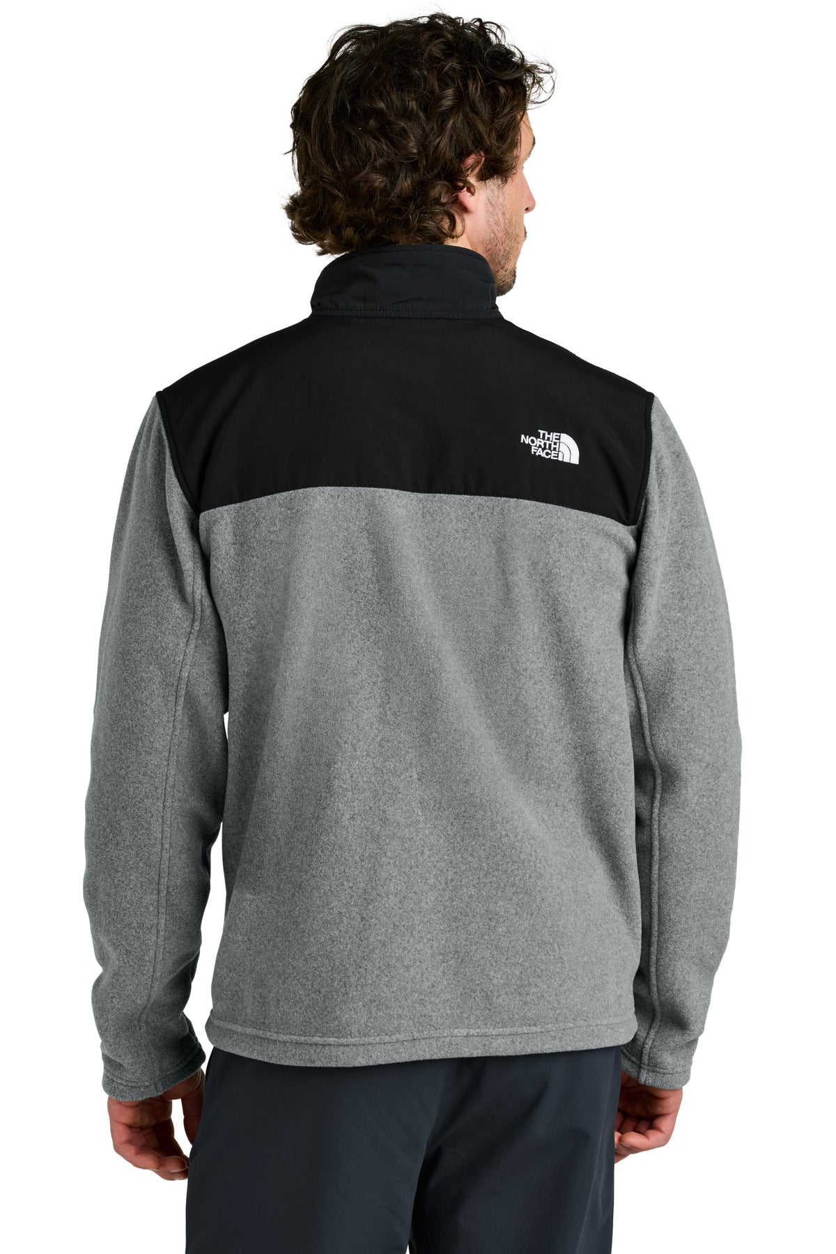 The North Face Highest Peak Full-Zip Fleece Jacket - TNF Medium Grey Heather/ TNF Black