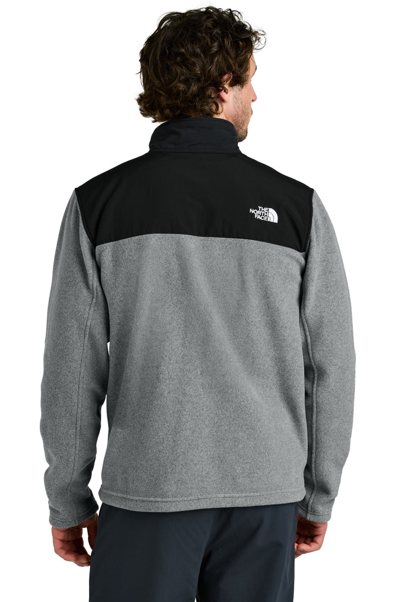 The North Face Highest Peak Full-Zip Fleece Jacket - TNF Medium Grey Heather/ TNF Black