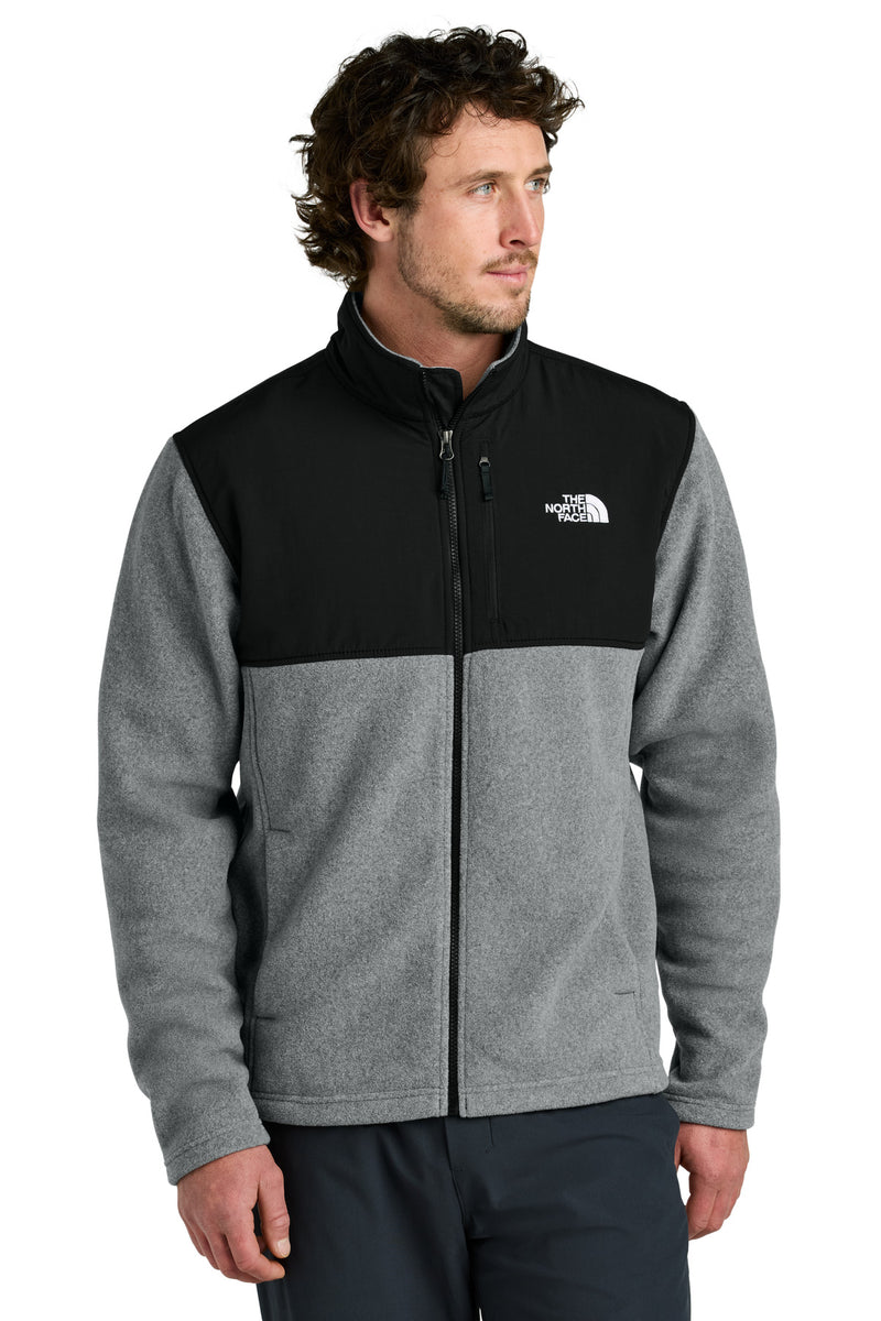 The North Face Highest Peak Full-Zip Fleece Jacket - TNF Medium Grey Heather/ TNF Black