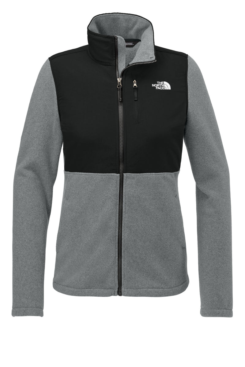 The North Face Women's Highest Peak Full-Zip Fleece Jacket - TNF Medium Grey Heather/ TNF Black