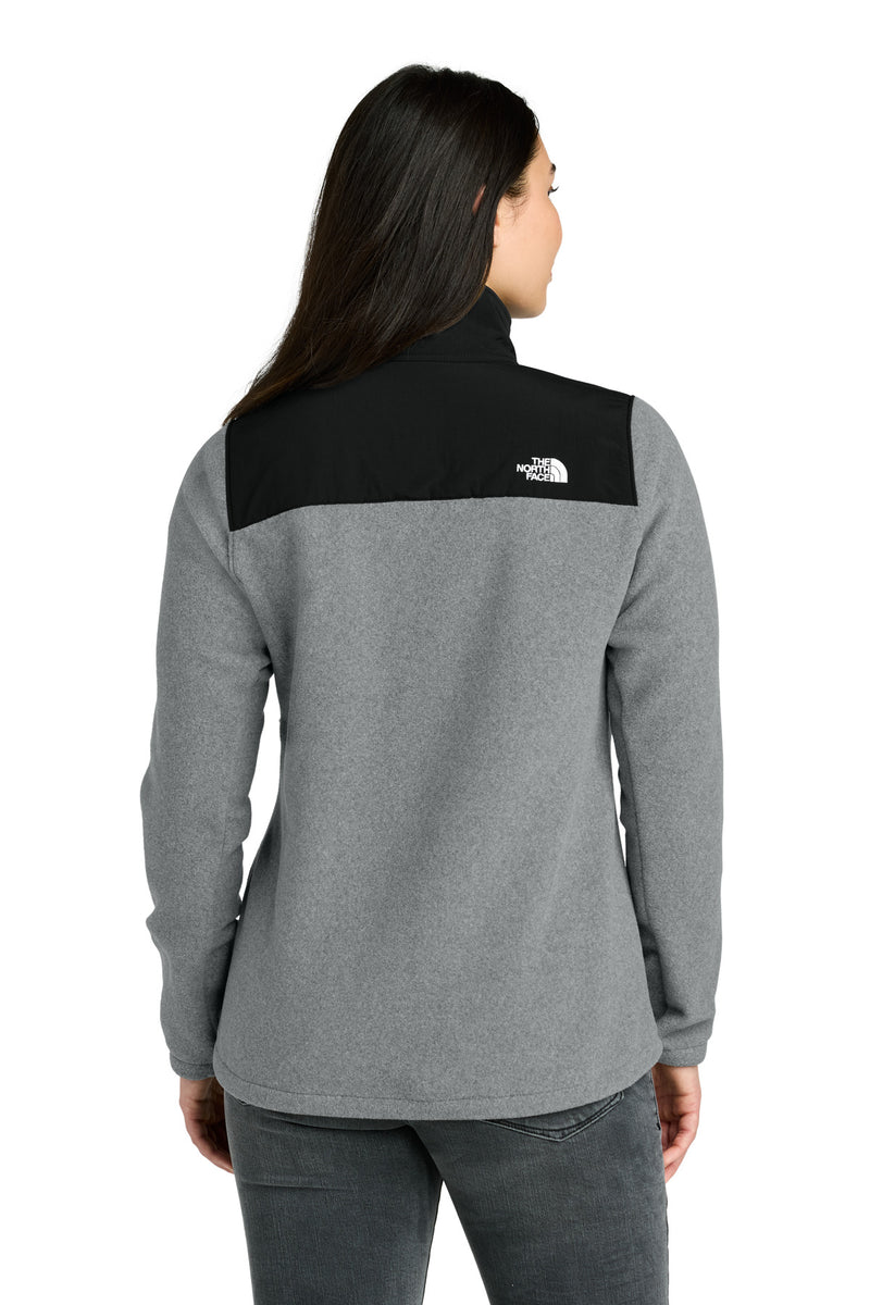The North Face Women's Highest Peak Full-Zip Fleece Jacket - TNF Medium Grey Heather/ TNF Black