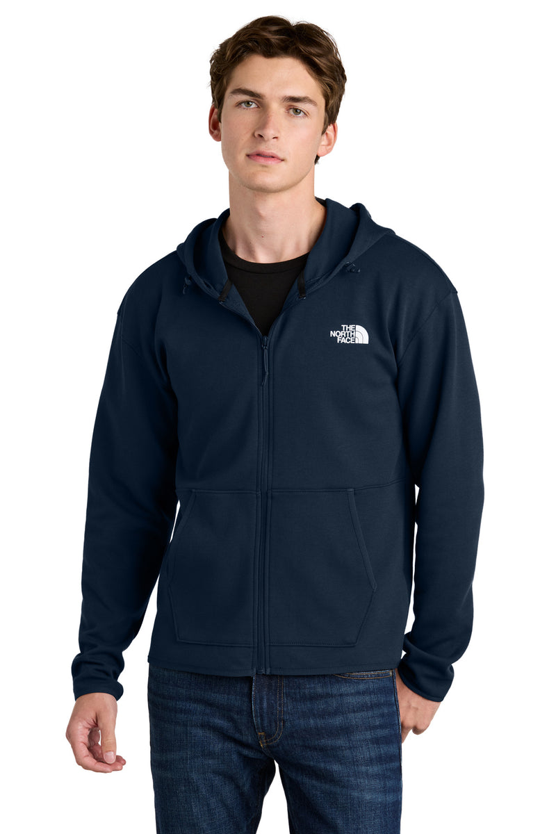 The North Face Double-Knit Full-Zip Hoodie - Summit Navy