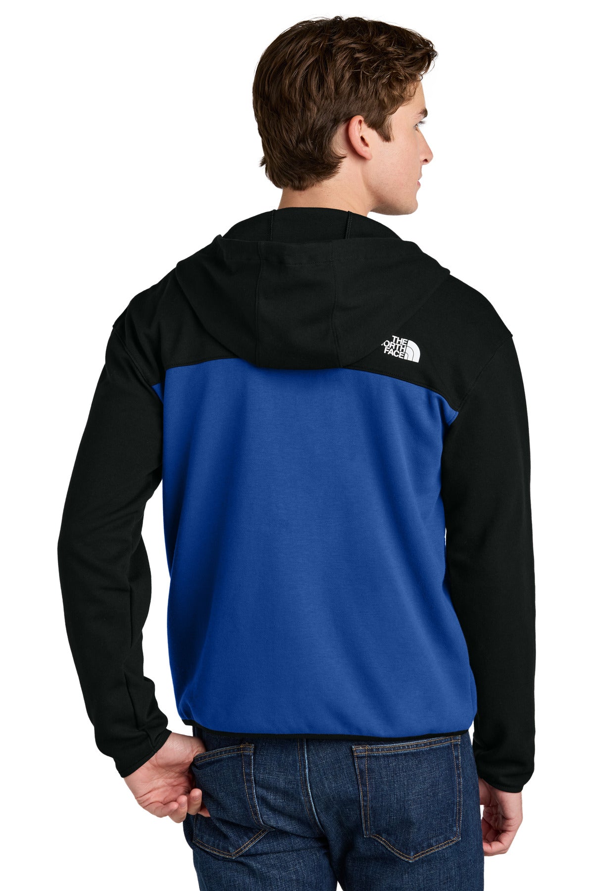 The North Face Double-Knit Full-Zip Hoodie - TNF Blue/ TNF Black