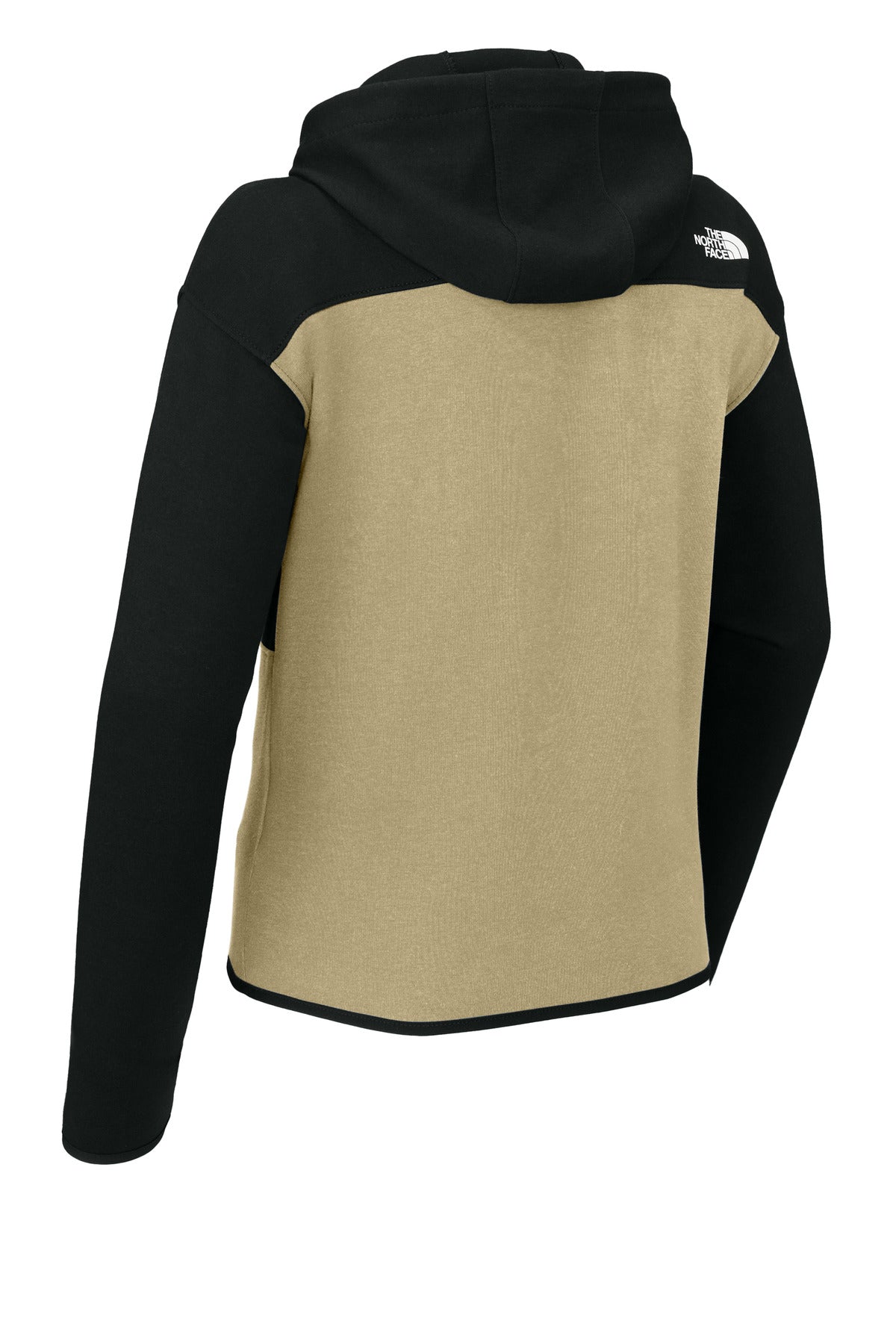 The North Face Women's Double-Knit Full-Zip Hoodie - Khaki Stone/ TNF Black