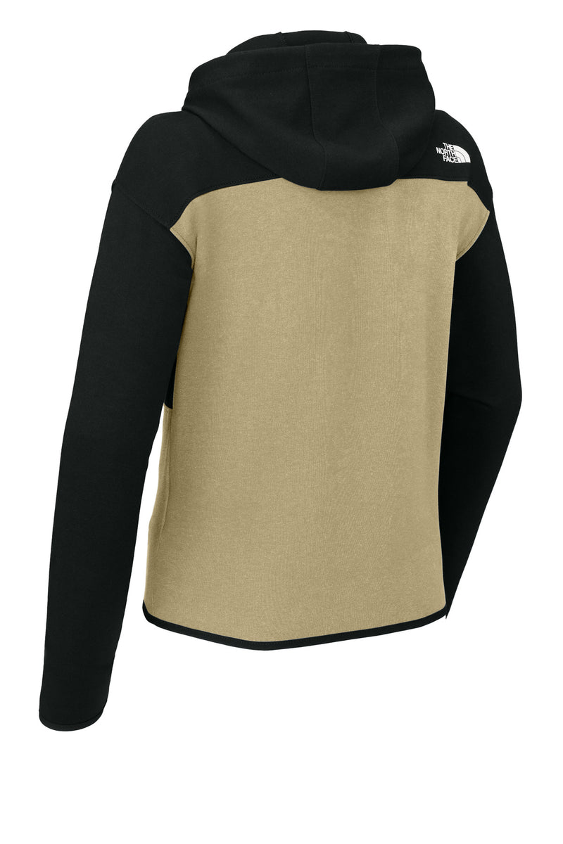 The North Face Women's Double-Knit Full-Zip Hoodie - Khaki Stone/ TNF Black