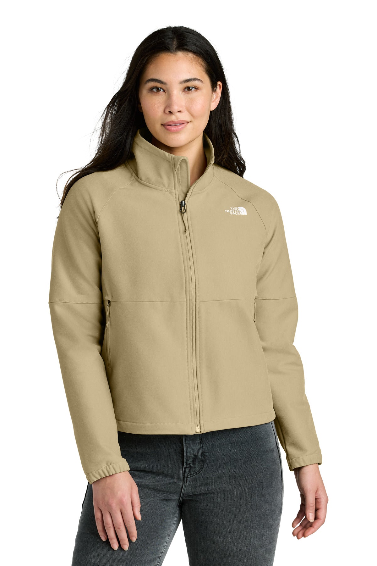 The North Face Women's Barr Lake Soft Shell Jacket - Khaki Stone Dark Heather