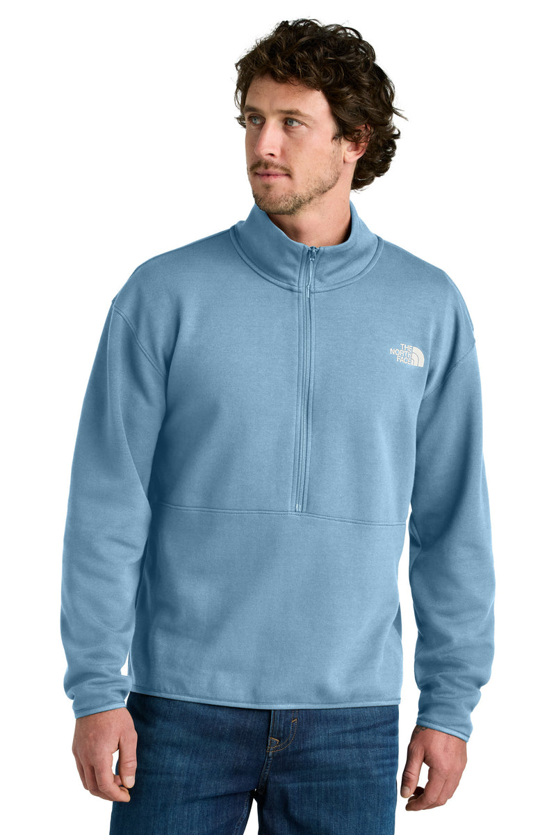 The North Face Double-Knit 1/2-Zip Fleece - Steel Blue