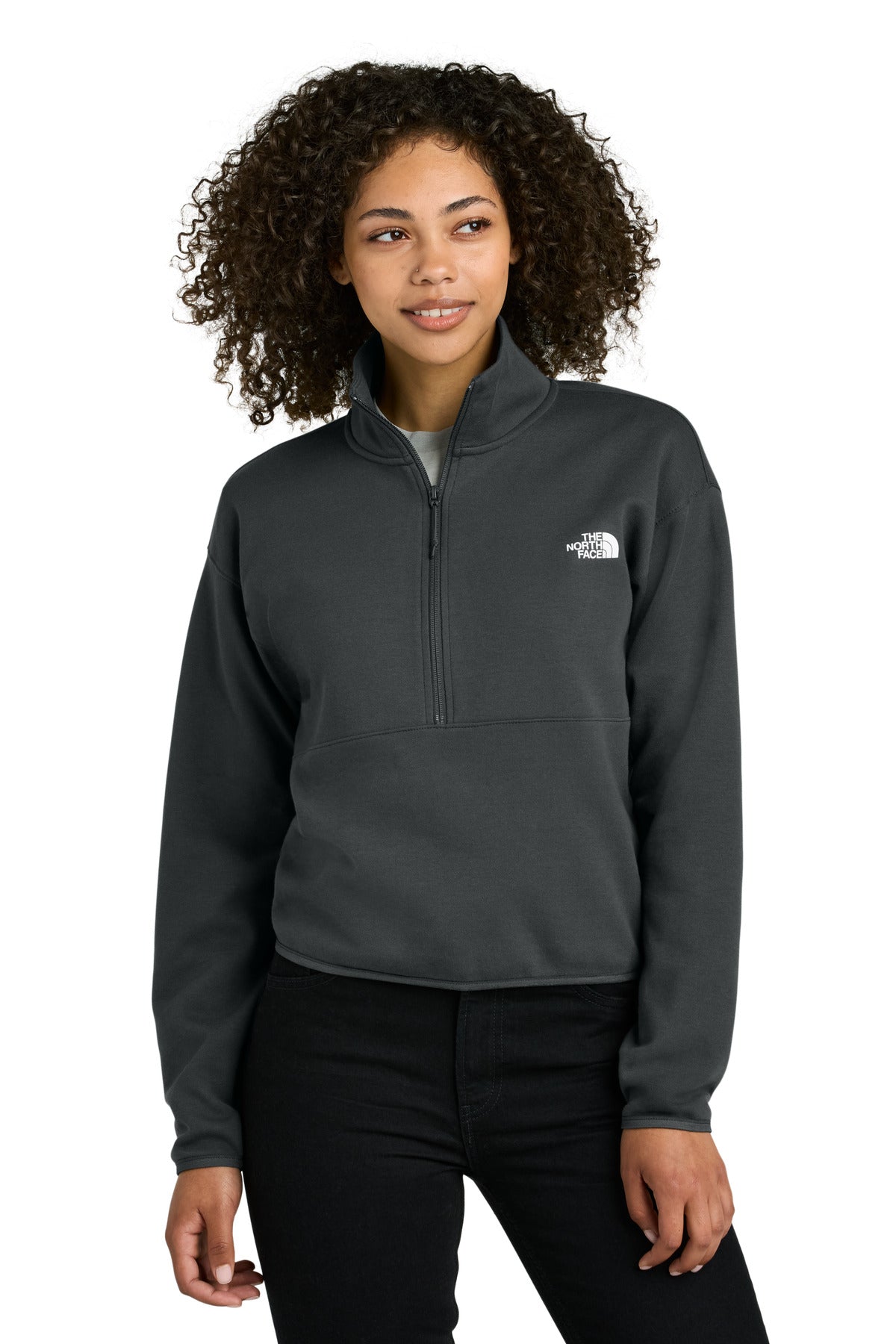 The North Face Women's Double-Knit 1/2-Zip Fleece - Asphalt Grey