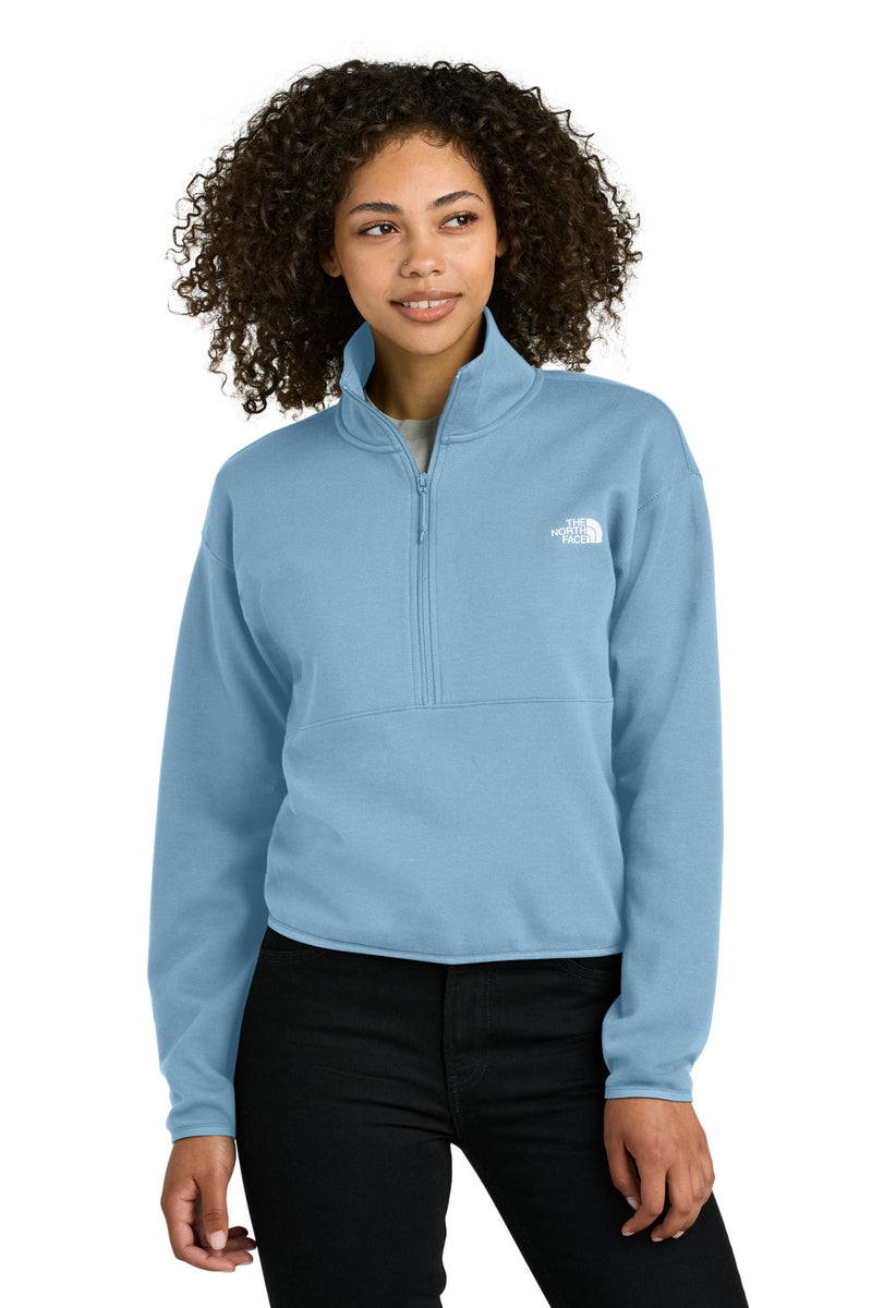 The North Face Women's Double-Knit 1/2-Zip Fleece - Steel Blue