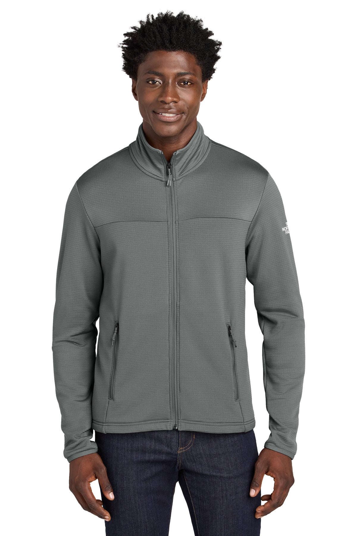 The North Face Aim Full-Zip Fleece Jacket - Smoked Pearl Grey