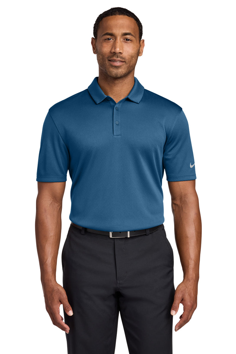 Nike Dri-FIT Hex Textured Polo - Court Blue
