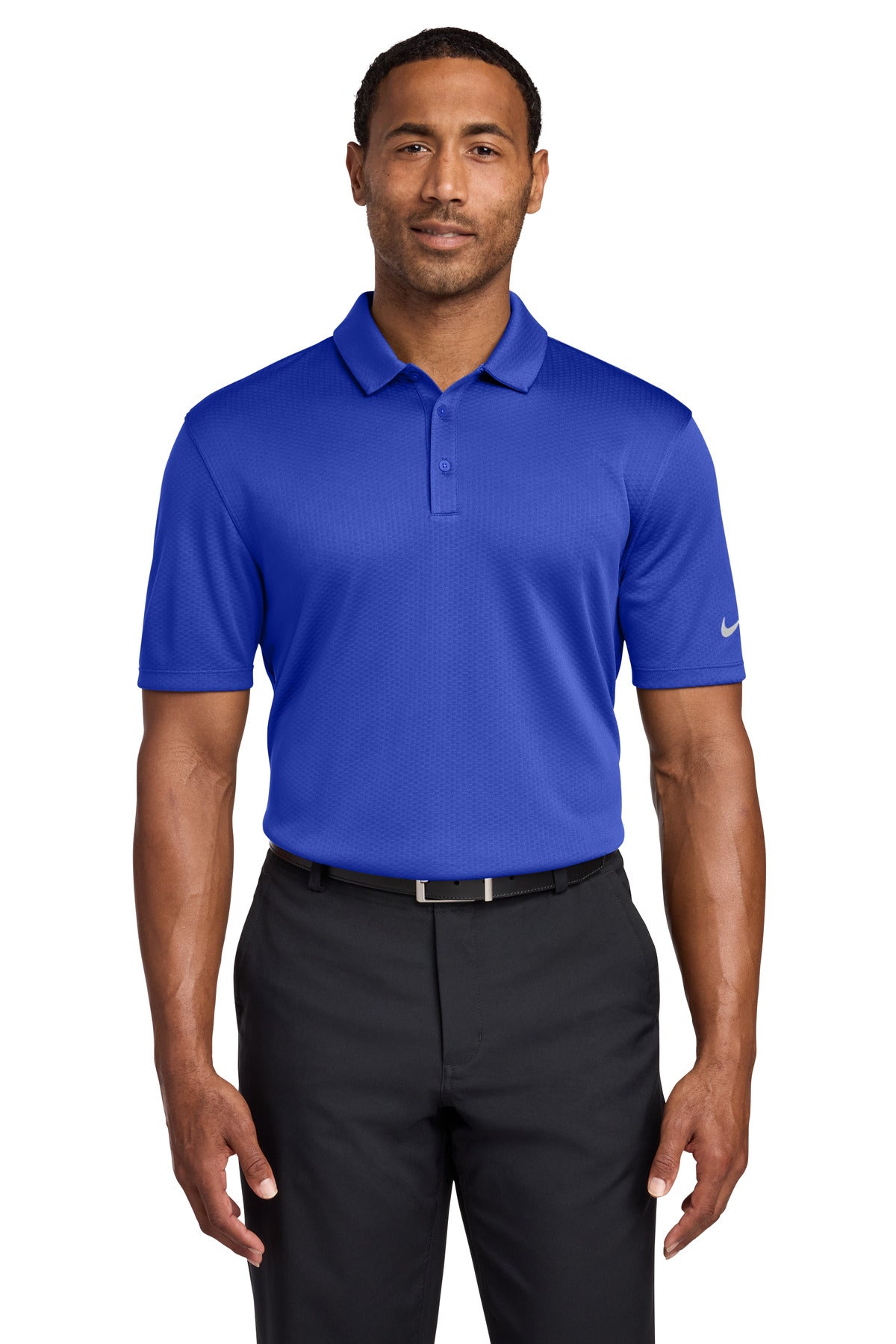 Nike Dri-FIT Hex Textured Polo - Game Royal