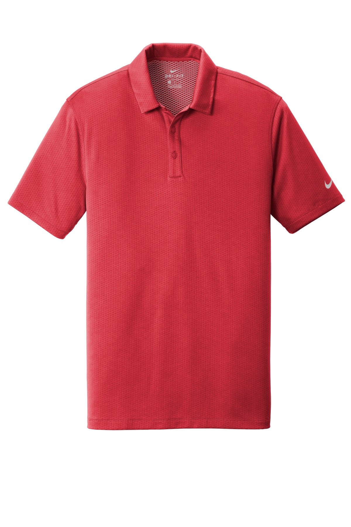 Nike Dri-FIT Hex Textured Polo - Gym Red