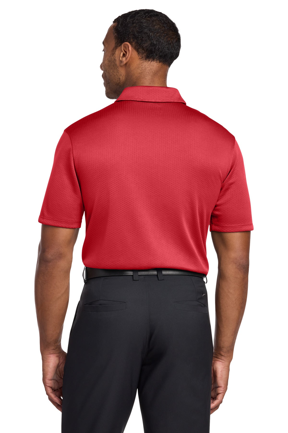 Nike Dri-FIT Hex Textured Polo - Gym Red