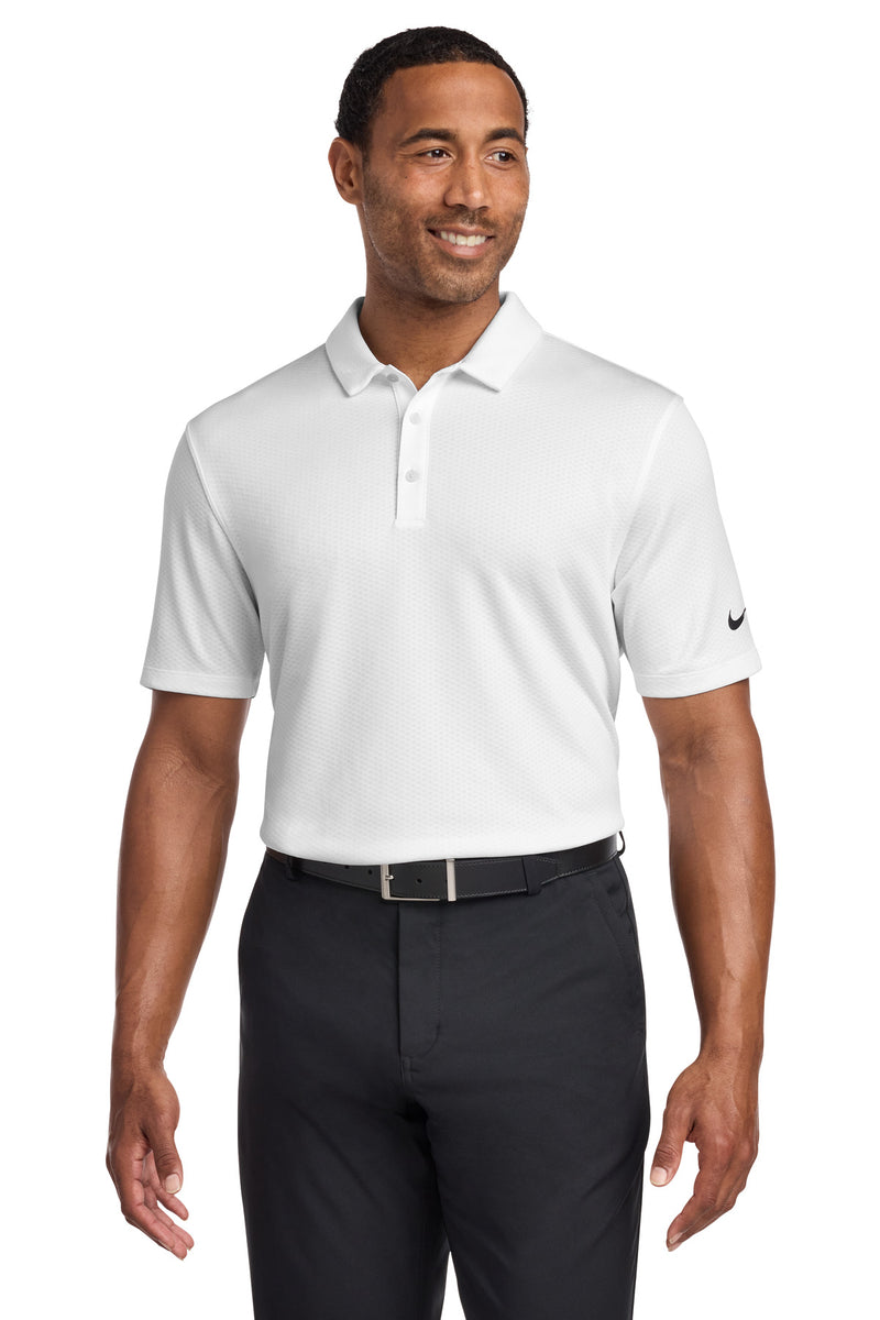 Nike Dri-FIT Hex Textured Polo - White