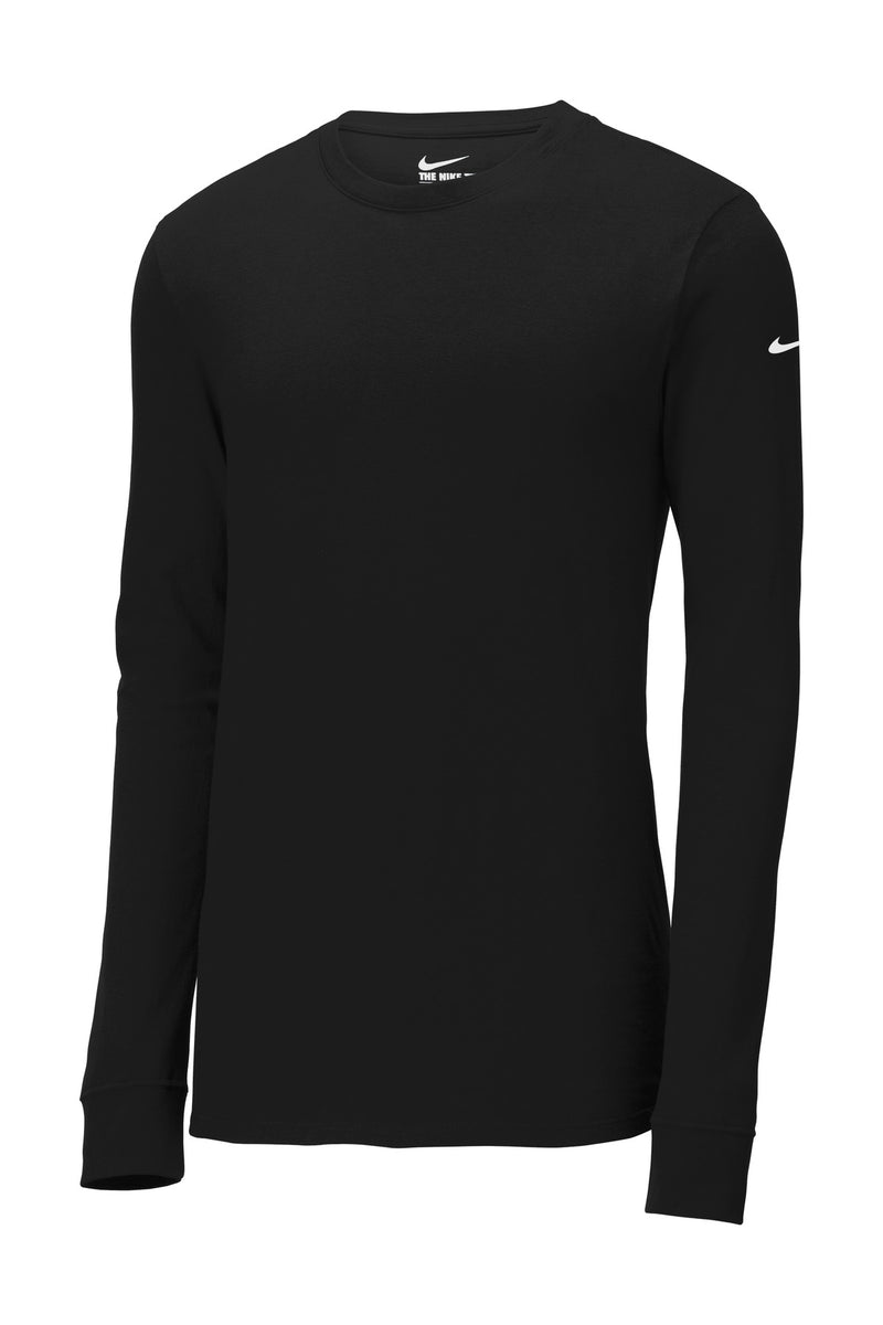Nike Dri-FIT Cotton/Poly Long Sleeve Tee - Black
