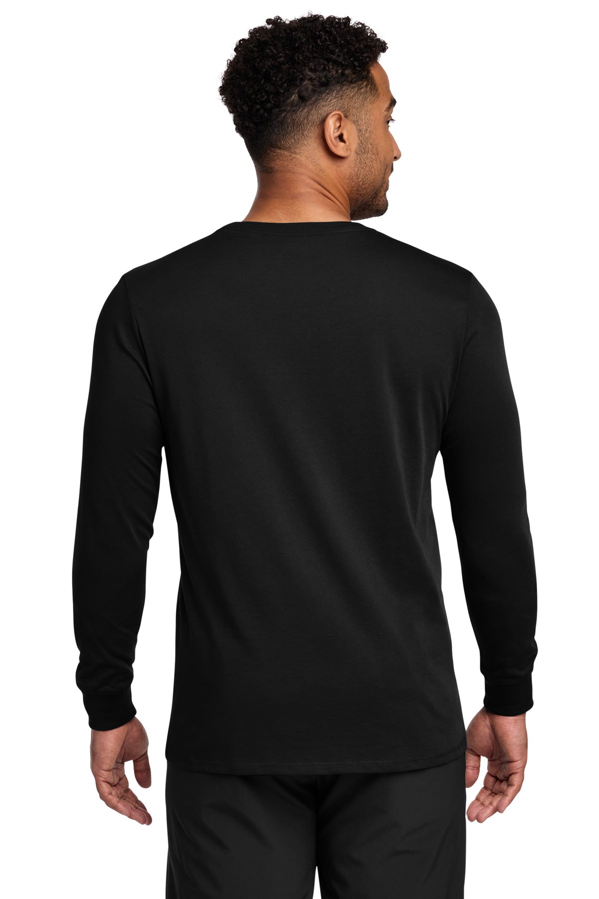 Nike Dri-FIT Cotton/Poly Long Sleeve Tee - Black