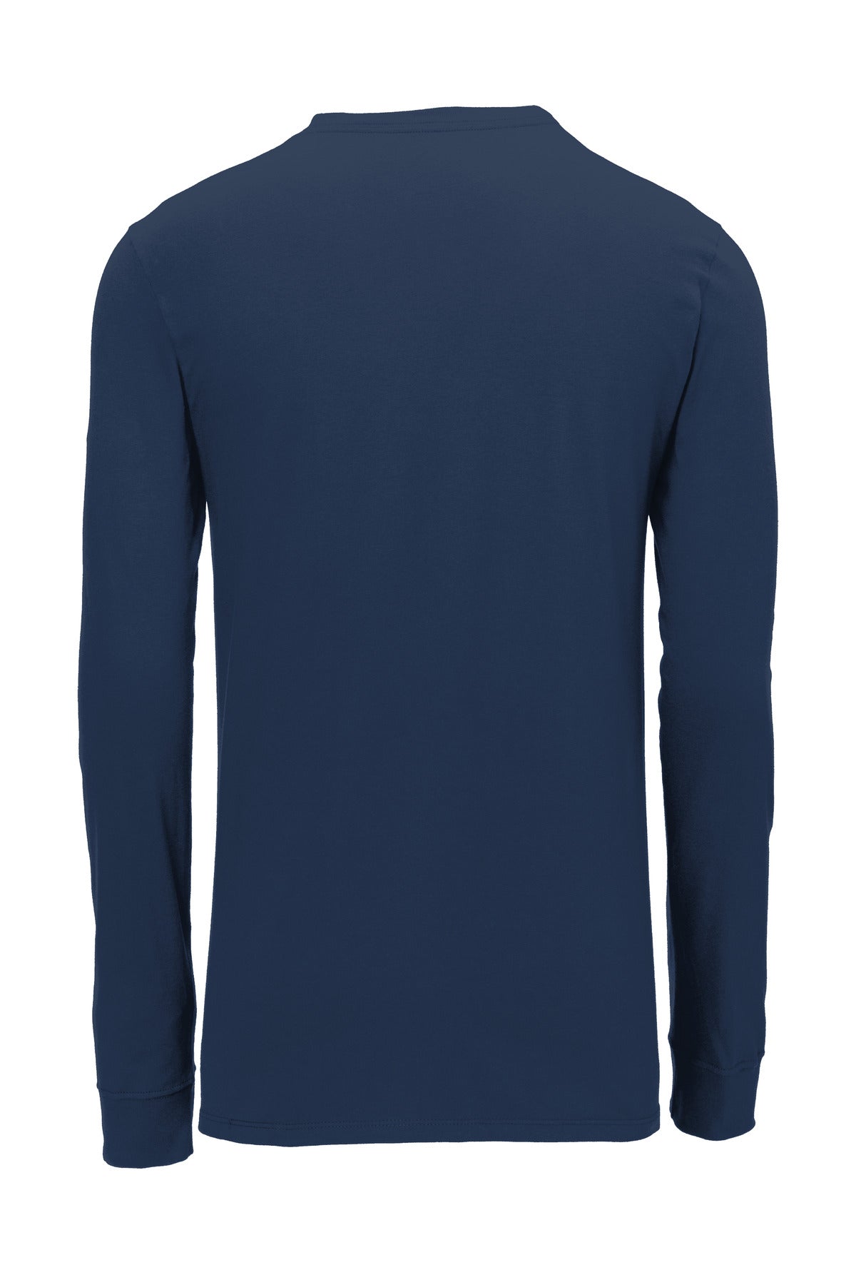Nike Dri-FIT Cotton/Poly Long Sleeve Tee - College Navy