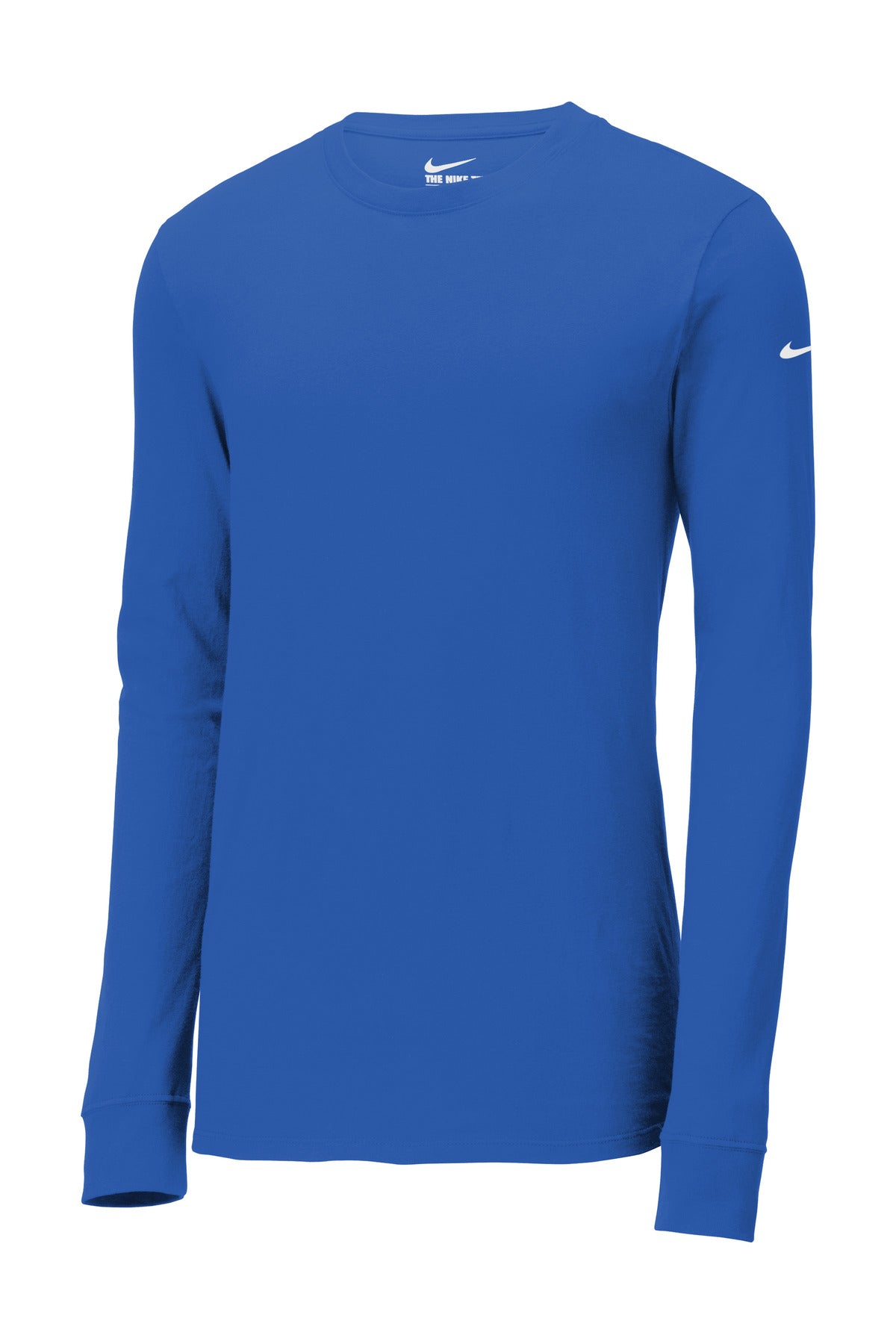 Nike Dri-FIT Cotton/Poly Long Sleeve Tee - Rush Blue
