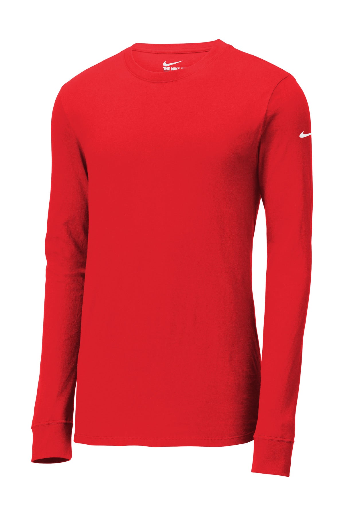 Nike Dri-FIT Cotton/Poly Long Sleeve Tee - University Red