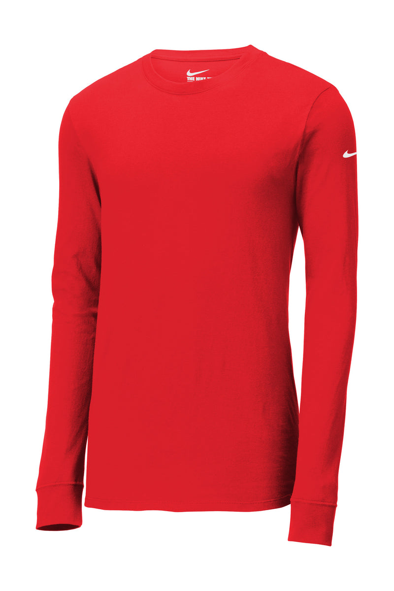 Nike Dri-FIT Cotton/Poly Long Sleeve Tee - University Red