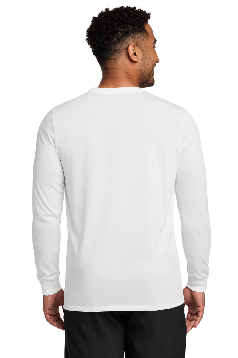 Nike Dri-FIT Cotton/Poly Long Sleeve Tee - White