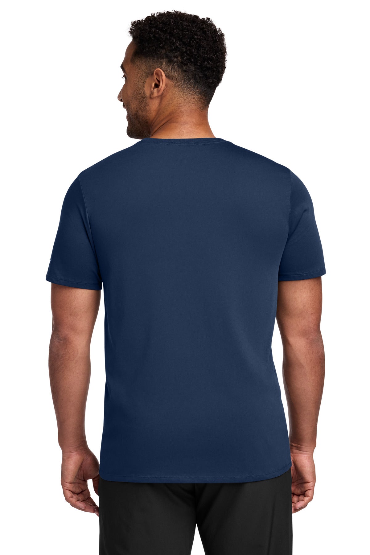 Nike Dri-FIT Cotton/Poly Tee - College Navy